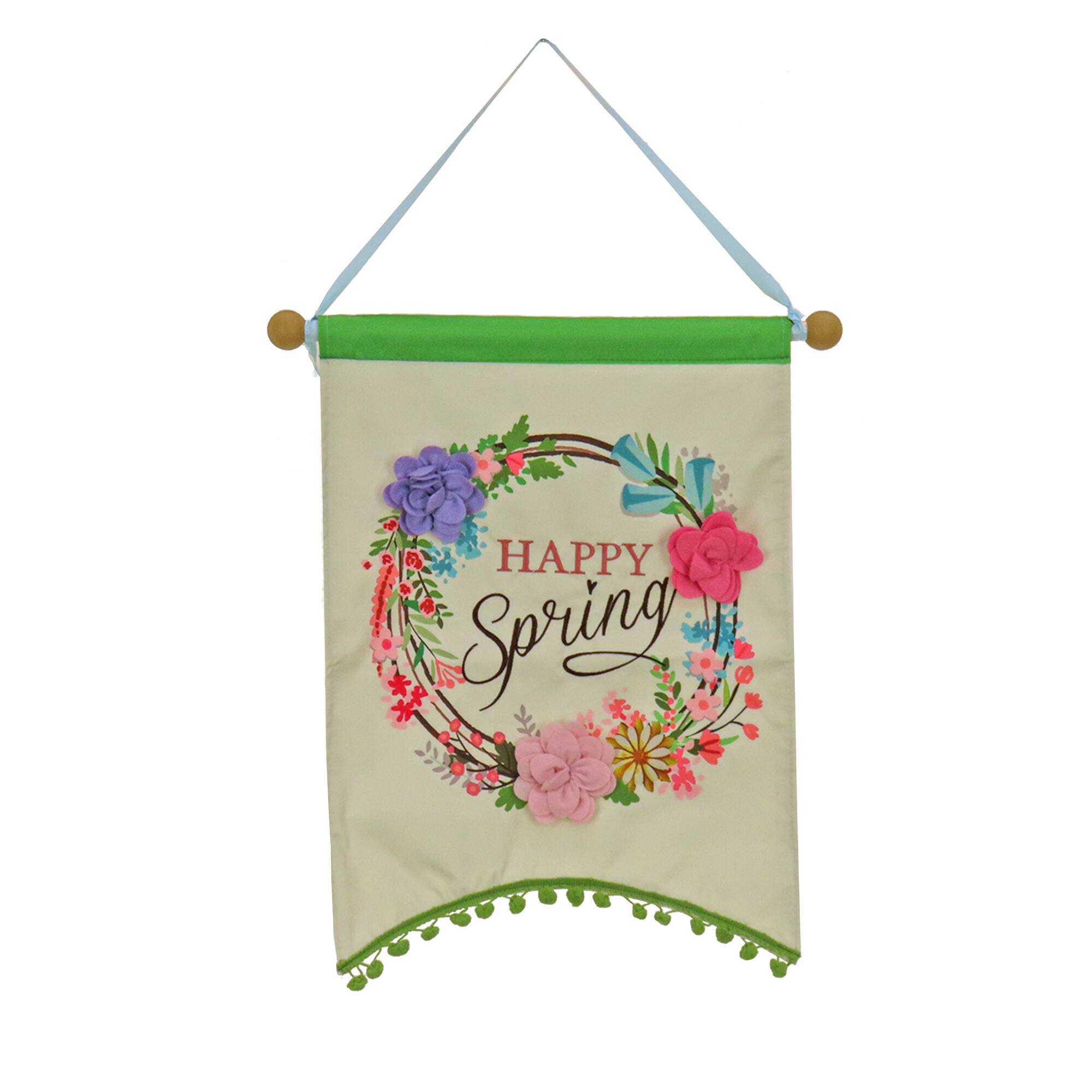 18" Happy Spring Banner